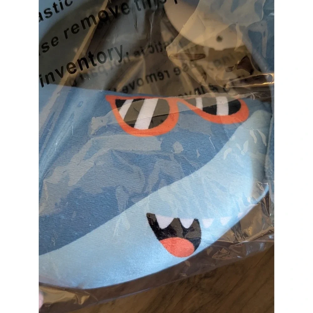Shark With Sunglasses Child Travel Pillow - New In Plastic